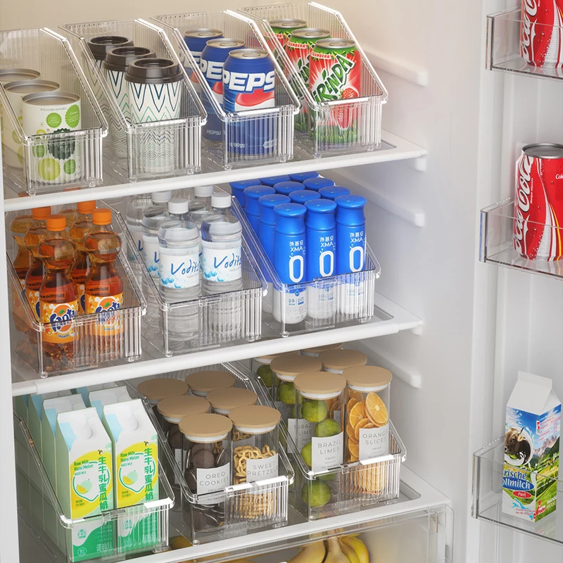 GREENSIDE Retractable Plastic Storage Bins PET Waterproof Kitchen Storage Containers for Food Refrigerator Storage  Wholesale