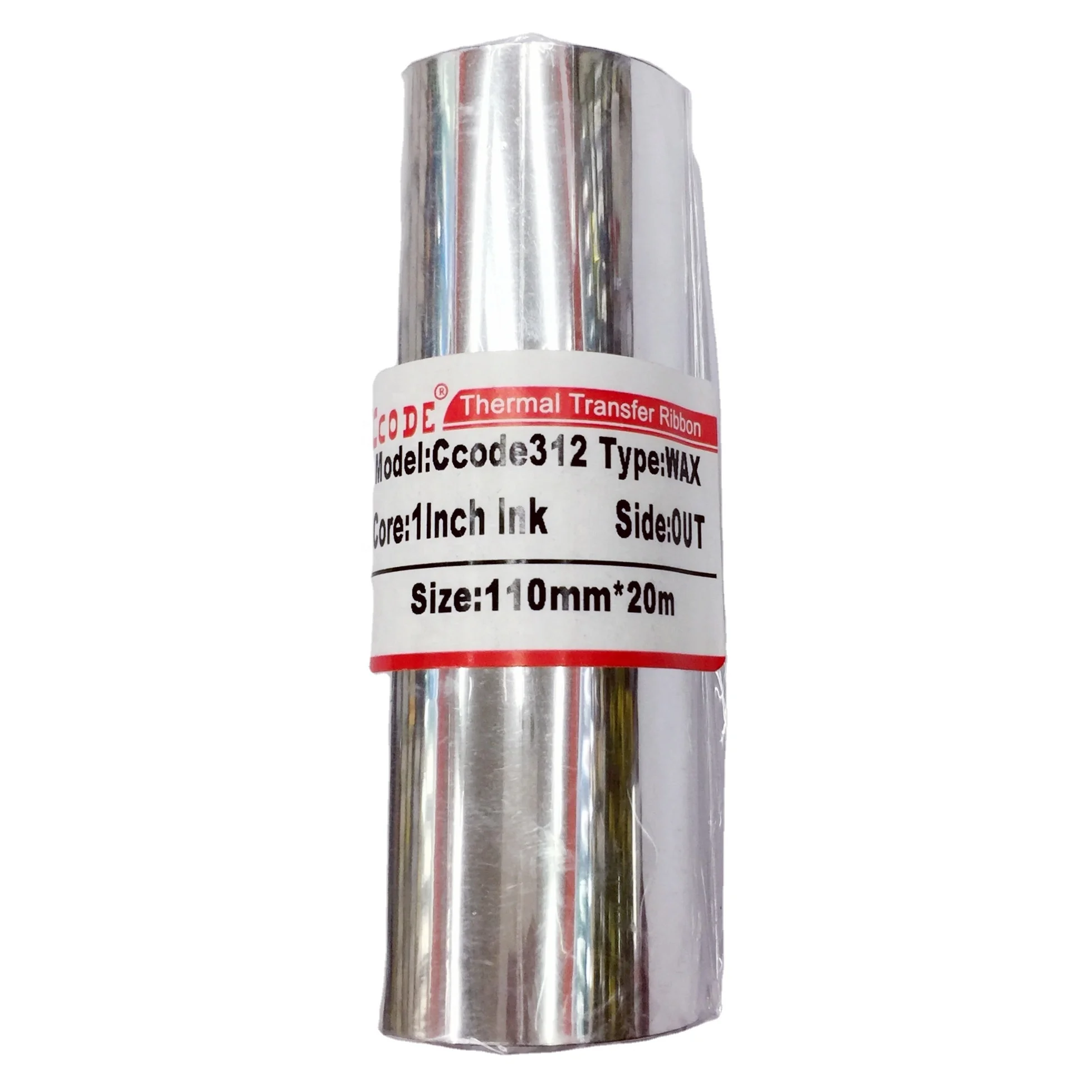 black thermal transfer wax ribbon colors good quality wax-resin ribbon for shipping mark resin ribbon for care label