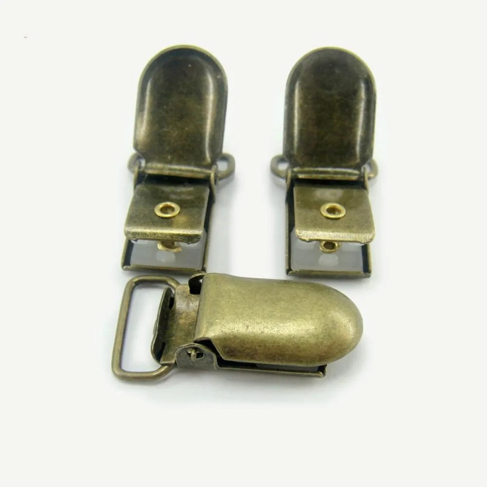 Garment Coat Jacket Wear Nickel Resistant Metal Steel Pacifier Suspender Clips And Adjusters