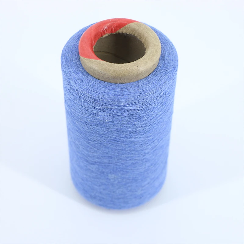 Durable Soft Weaving Knitting Yarn Recycled Cotton Polyester Blended Yarn Open End Carded Yarn
