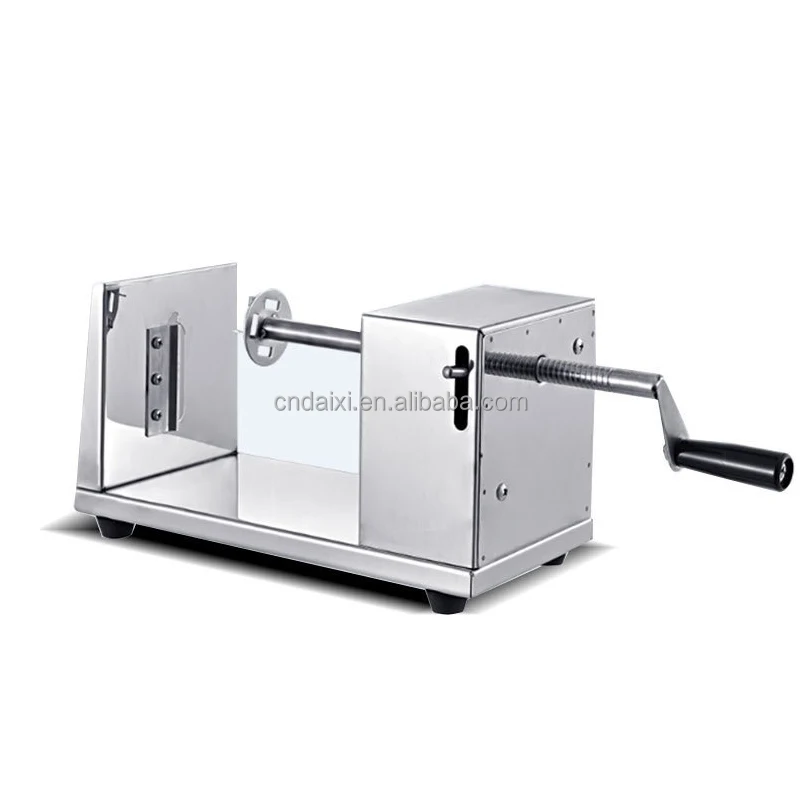 DAIXI Manual potato tower machine commercial semi-automatic stretch stainless steel cyclone hand shake potatoes