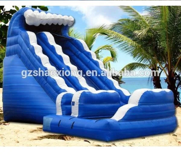 Надувная влажная горка с бассейном, детская влажная горка, горки для бассейна