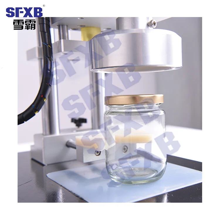  Sfxb SFXG-200 Semi автоматическая машина для упаковки в ручная укупорочная бутылок по пластику стеклу Укупорочная Машина Завинчивания
