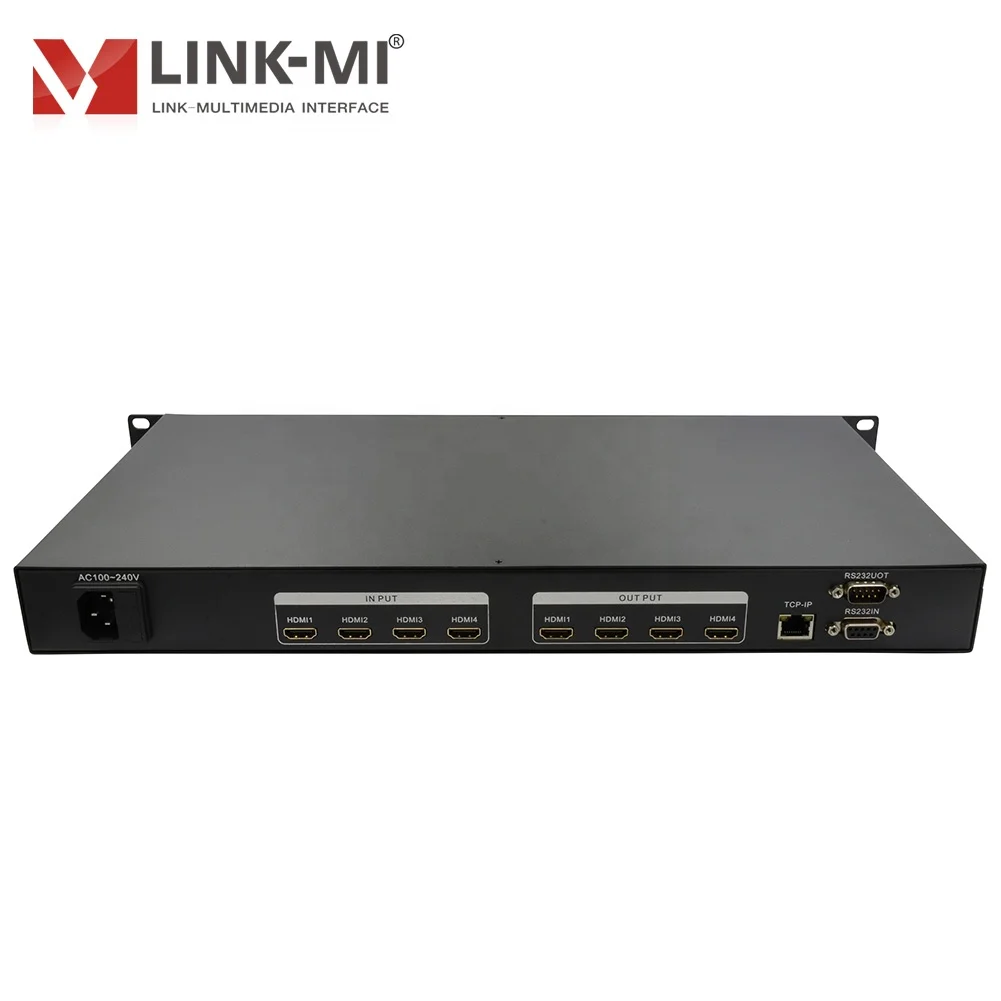 4x4 HDMI/DVI/VGA/SDI Matrix Switcher Mixer up to 3840x2160P@30Hz Video Matrix
