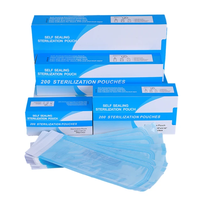 Disposable Autoclave Self Sealing Sterilizer Pouches for Dental Tools