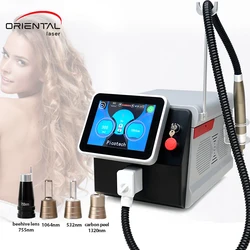 Best professional portable pico second q switched nd yag  laser tattoo removal portable machine with 532nm 1064nm 755nm 1320nm