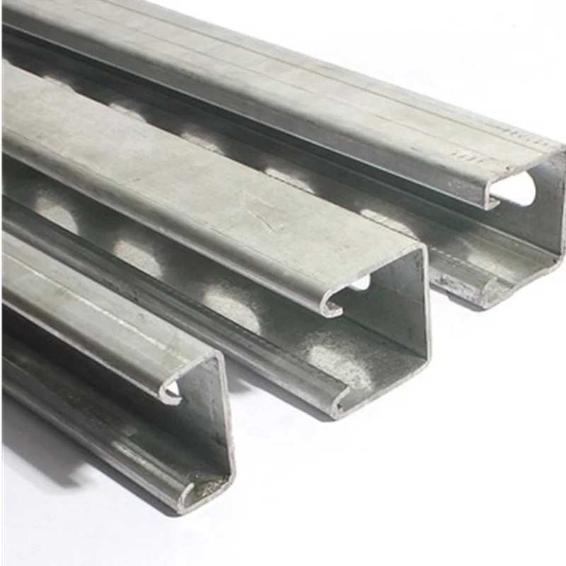 Customized Seismic Bracket Steel Channel Price Perforated Galvanized Steel Double C Channel