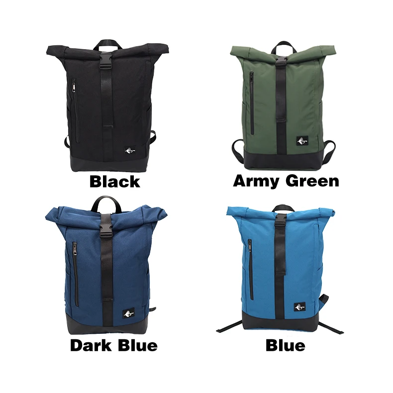 large Roll Top Backpack Durable men Casual Lightweight computer Waterproof 17 inch laptop bag Backpack  rolltop for men
