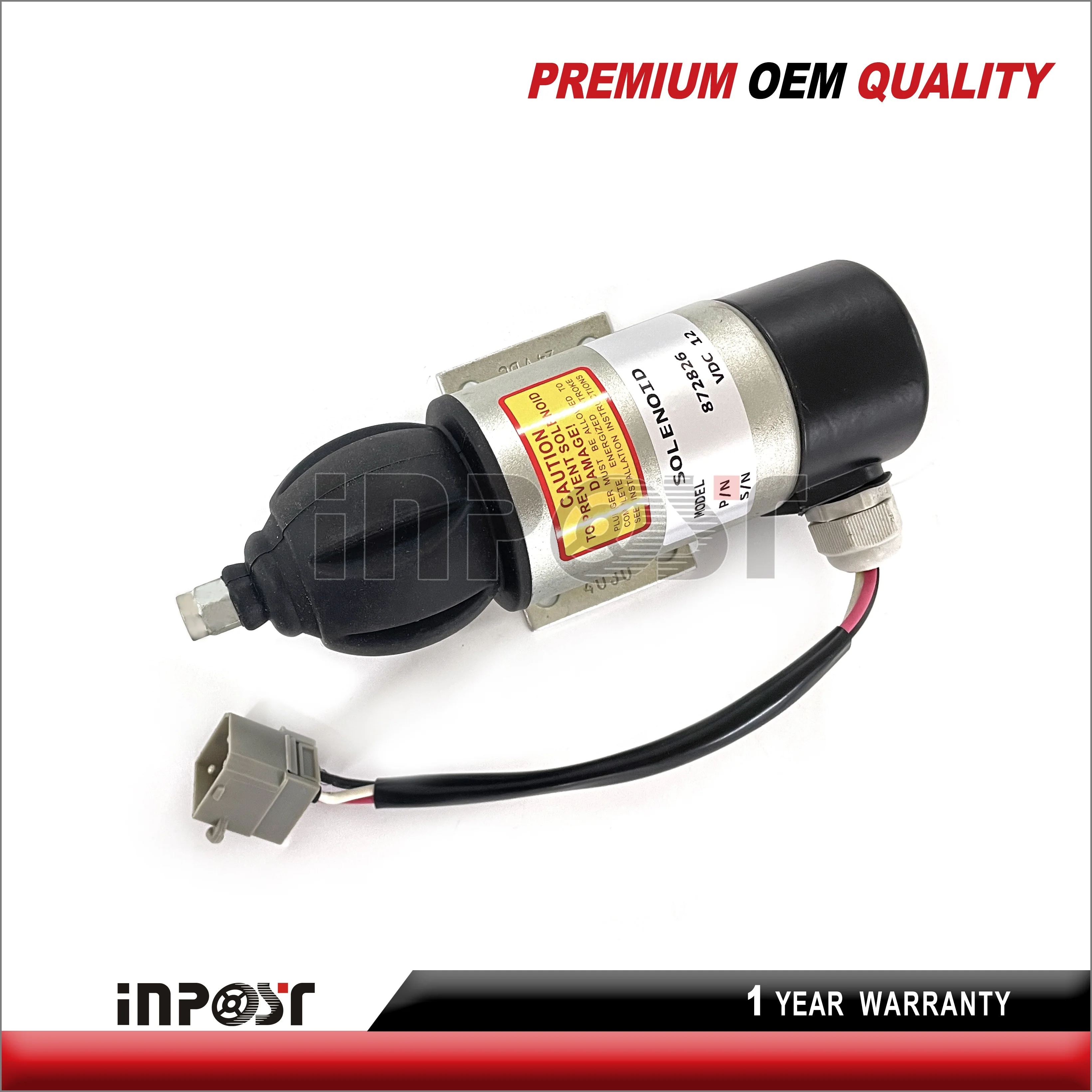 12V Stop Solenoid Valve  859079 872826 Fit For Perkins Volvo Engine Fuel Shutoff Solenoid 849370