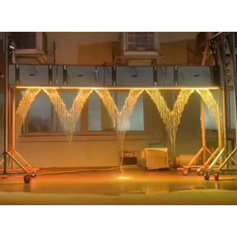Custom Colorful decorative indoor outdoor Music Water Fountain Digital Water Curtain