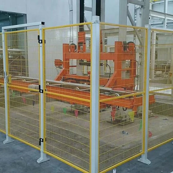 Safety guarding fence metal frame Iron wire mesh fence panel for machine and robots protecting