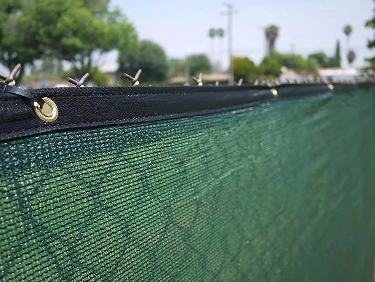 Heavy duty 240gsm windbreak privacy screen nets aluminum buttonholes windbreak nets