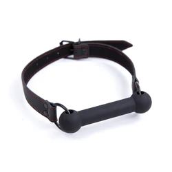 Factory Bone Gag with Pu Stap Bondage BDSM Mouth Ball Gag Adjustable Breathable Sex Adult Toys Strap Gag Sex Toy for Women