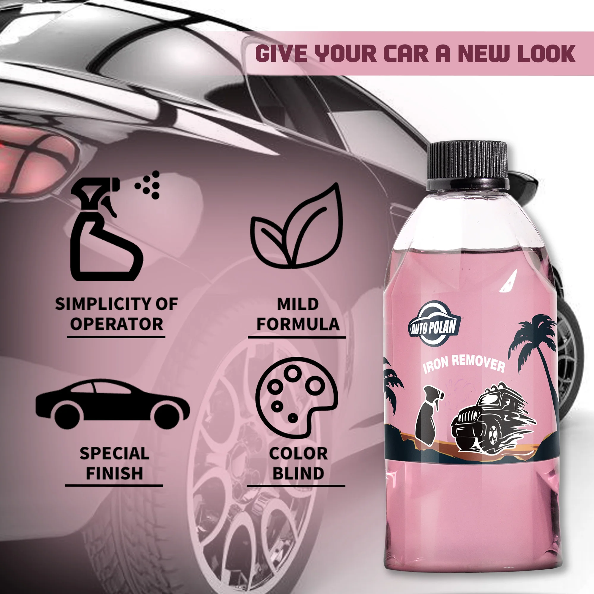 High Efficiency Strong Cleaning iron Cleaner Rust Removal Spray chemical car liquid