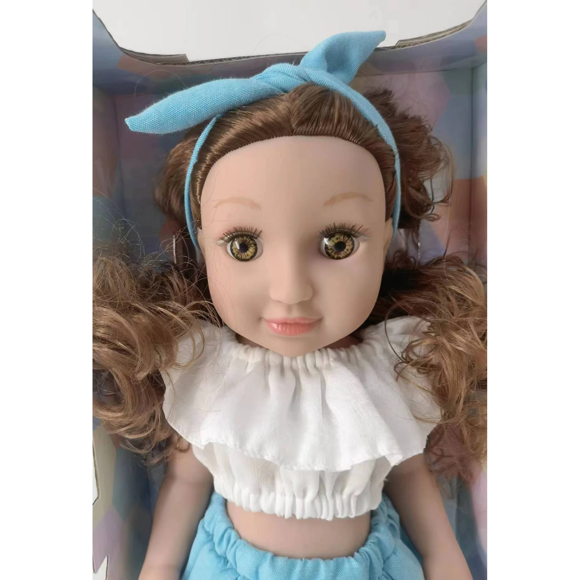 Factory customize American Girls Fashion Doll 46 cm 18 inch Vinyl Realistic Doll Newborn Full Body Princess Baby Doll
