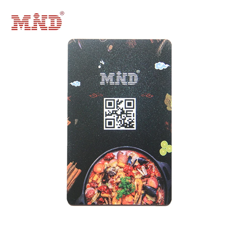 VIP business membership rfid smart card with qr code