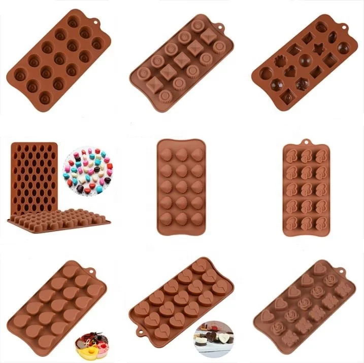 Newest Design 100% Food Grade Custom Silicone Chocolate Moulds For Handmade