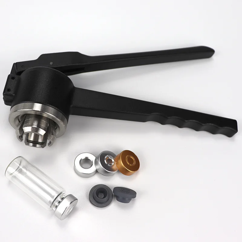 Vial manual capper stainless steel oral liquid infusion bottle sealing machine 13mm 20mm clamping pliers