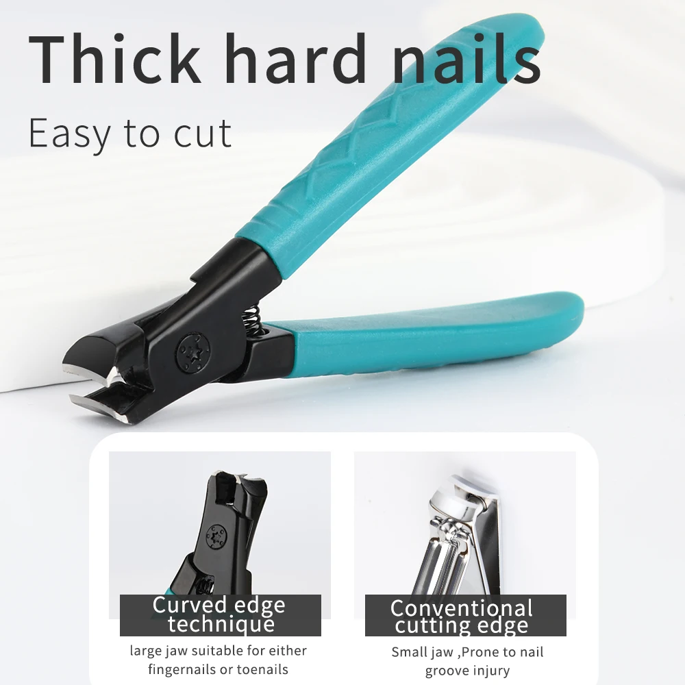 Ultra Wide Jaw Opening Toenail Clipper Thick Nails Heavy Duty Stainless Steel Fingernail Clippers for Seniors