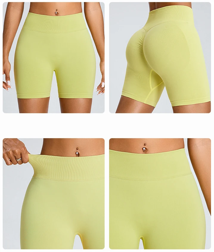 Wholesale Cross Waist Butt Lift Gym Fitness Sets Girls Comfortable Workout Set 2 Piece Shorts Yoga Wear Sportswear