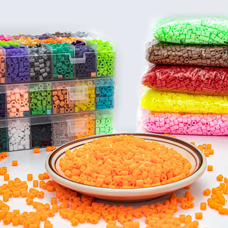 Custom Perler Beads 5mm Bulk Plastic 72 Colors Diy Puzzle Game Perler Fused Beads