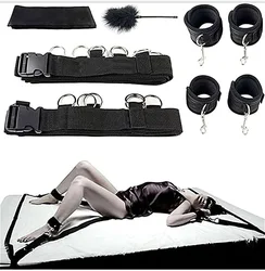 Hot Leg Bind Belt Fetish Slave Bondage Sex toy Bed Protect Couple Adult Restraints Kit Foot Cuffs Handcuff Sex Bondage For Lover