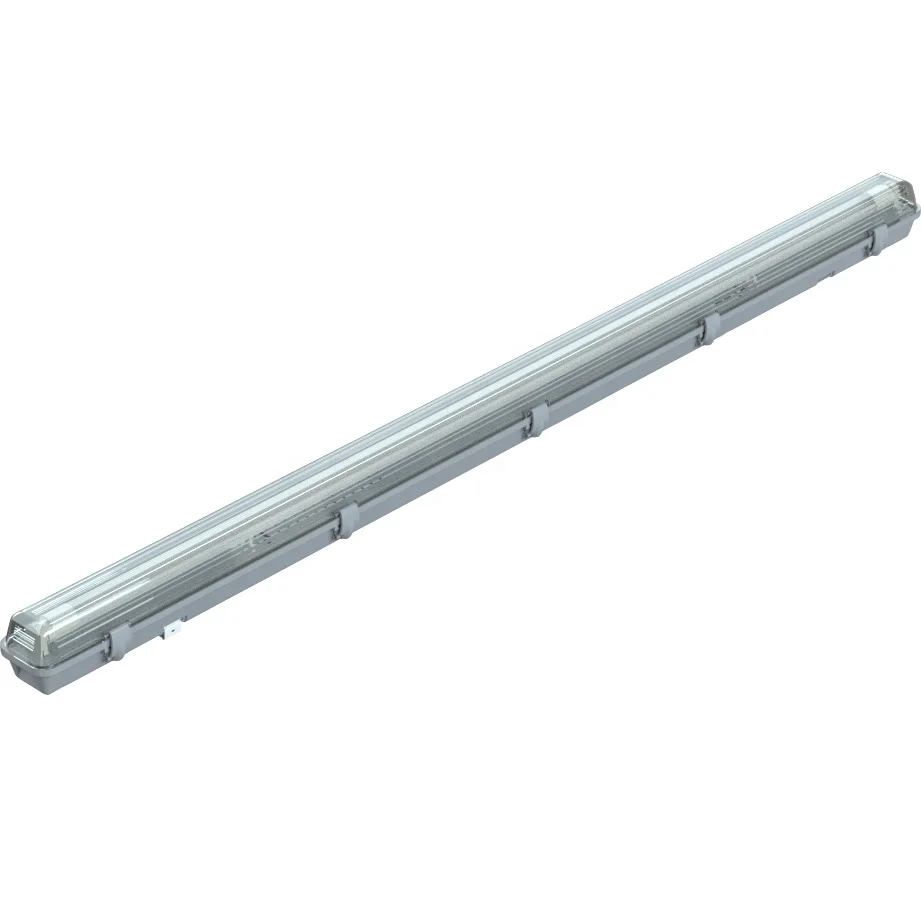 LED vaportite fixture commercial single tube indoor lighting with battery backup