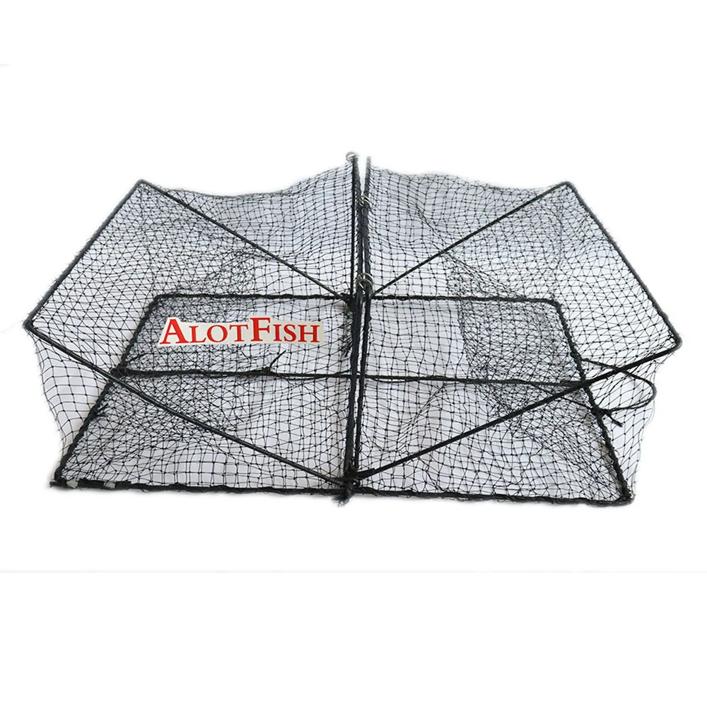 Crab Lobster Shrimp Square fish trap Cage Portable Folded Trap Pot fish trap nets