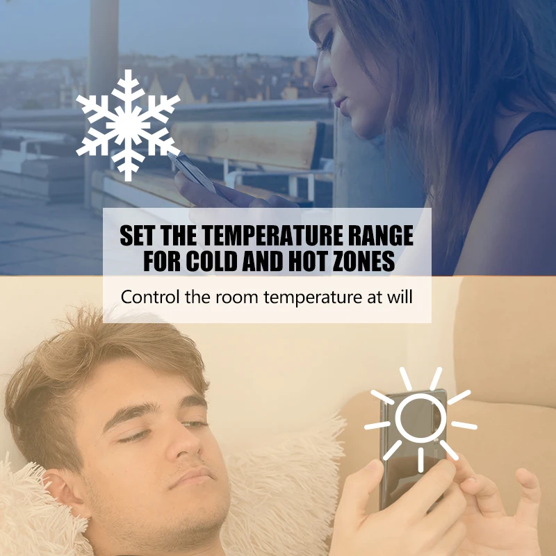 Becasmart BHP-8000 Wifi Thermostat Hvac Heat Pump WiFi Controller Thermostat Tuya WiFi Tuya Wireless Smart Termostato