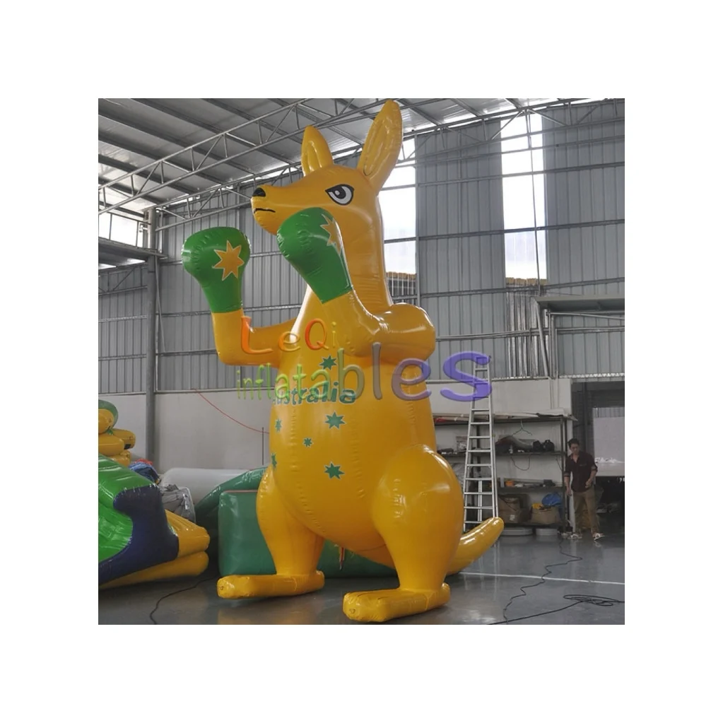 5m giant boxing kangaroo inflatable Australia animal event cartoon model outdoor display inflatable kangaroo cartoon dolls