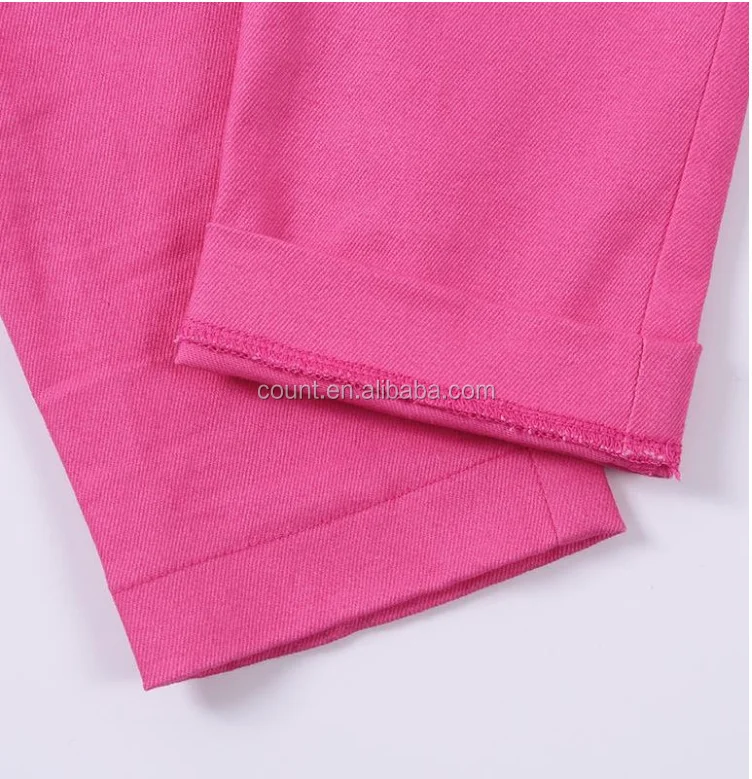 
New High Waist Women BoyFriend Candy Color Pink Jeans Ladies Skinny Elegant Pencil Fit Jeans 