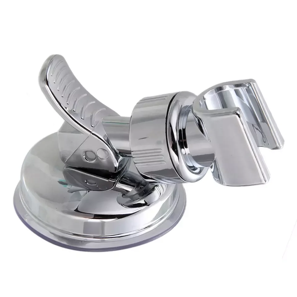 Shower head handle holder punching vacuum suction with adjustable switch for bathroom