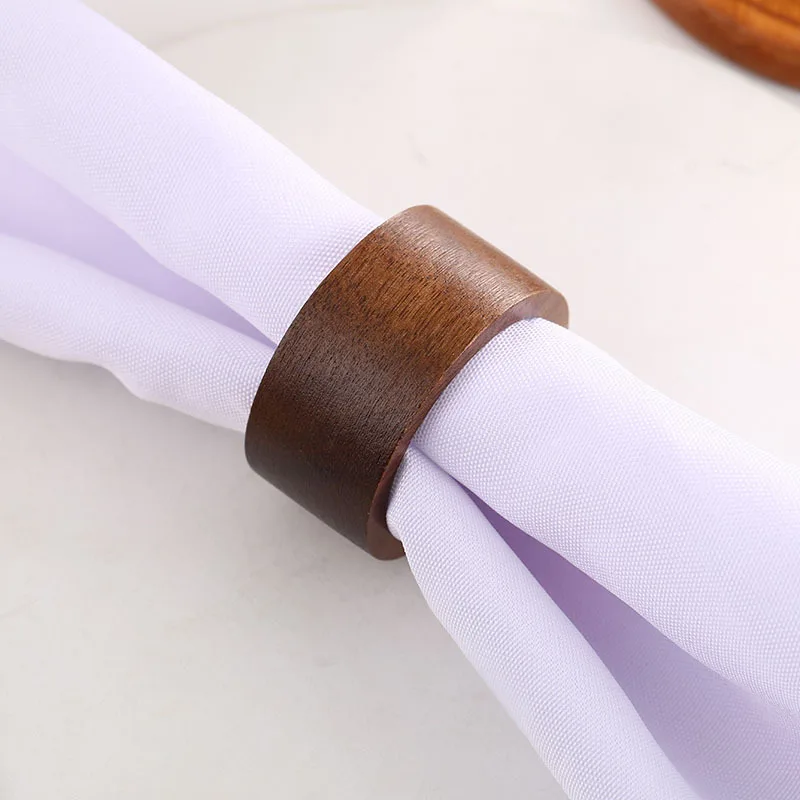 wooden Napkin Rings Buckles Handmade Decorative Napkin Rings