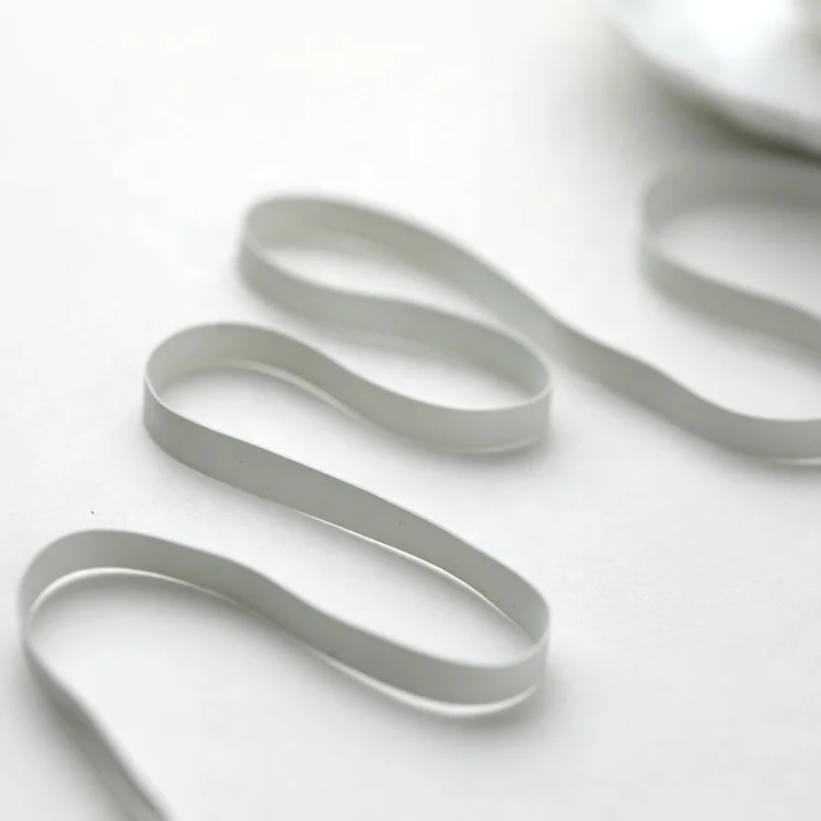 Non-latex rubber  / latex-free straps elastic synthetic rubber straps for non-woven cap and  cuff elastic