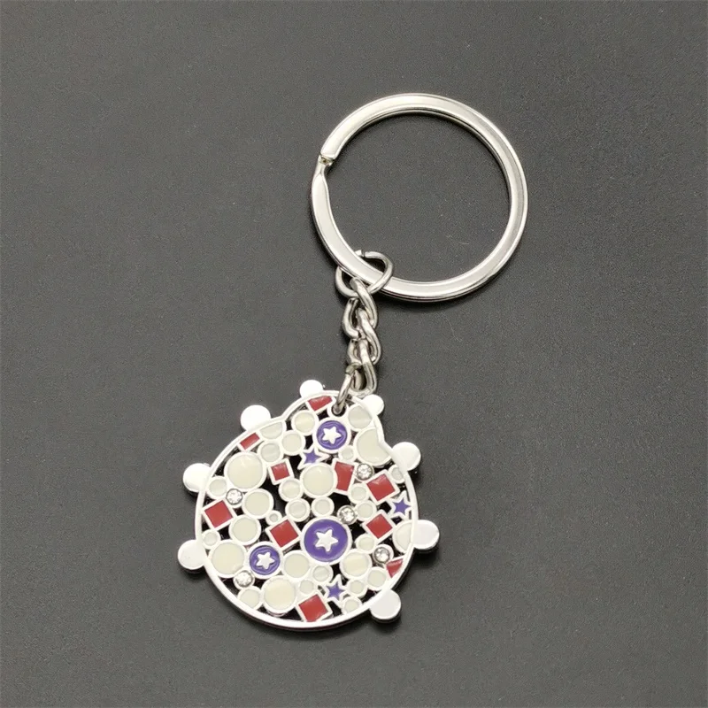 High Quality Enamel Keyring Dolphin Key Holder Frog Bag Charm Ladybug Keychain