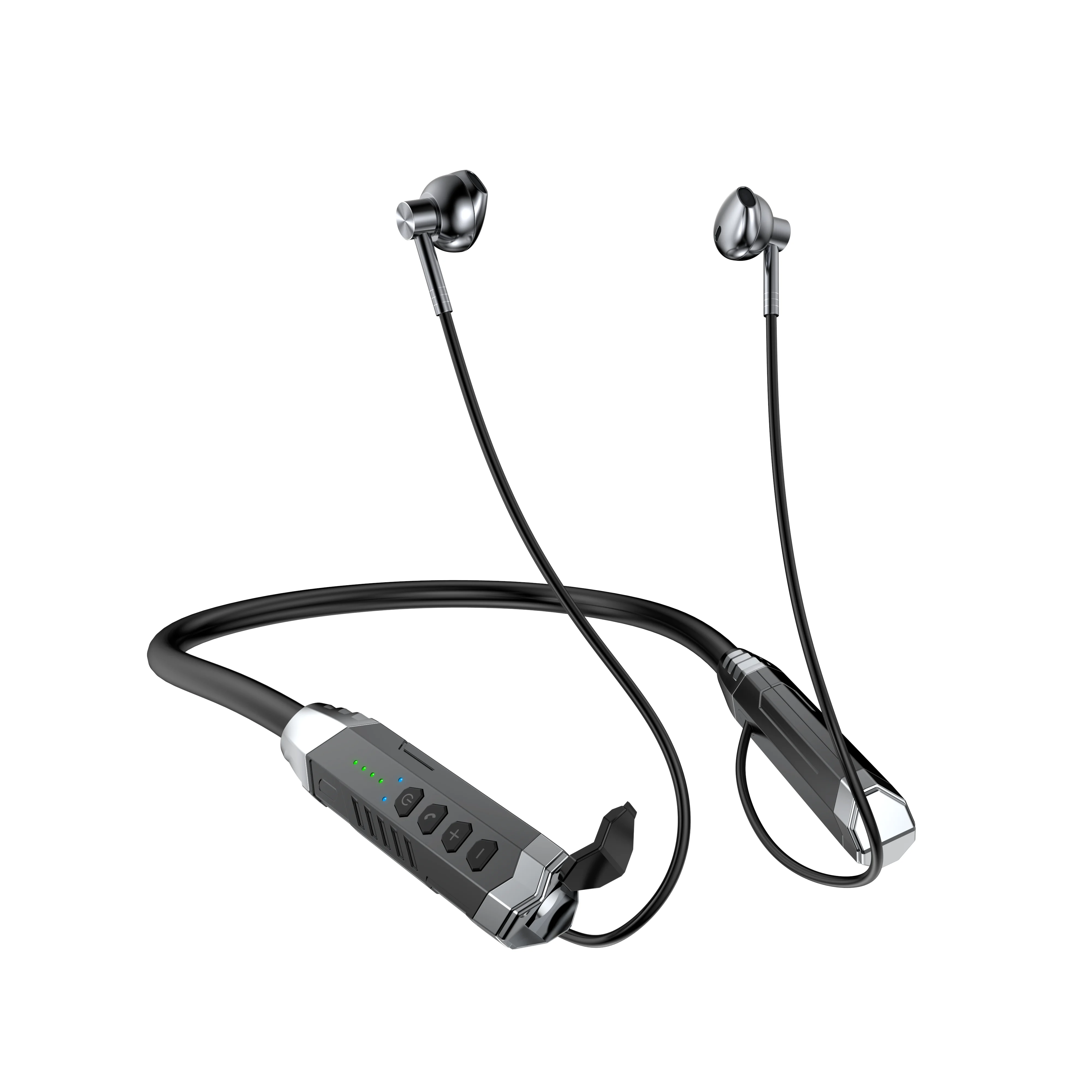 TWS 120 hours Wireless Earphone Magnetic Neckband Headphone with Sport Headset Noise Cancelling Microphone