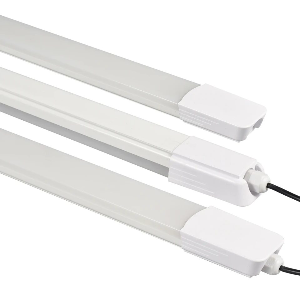 High PF 36W LED Integrated Waterproof Stand Lamp IP65 Moisture-proof 1.2 Meters Long Plastic PC Triple Warehouses Industrial