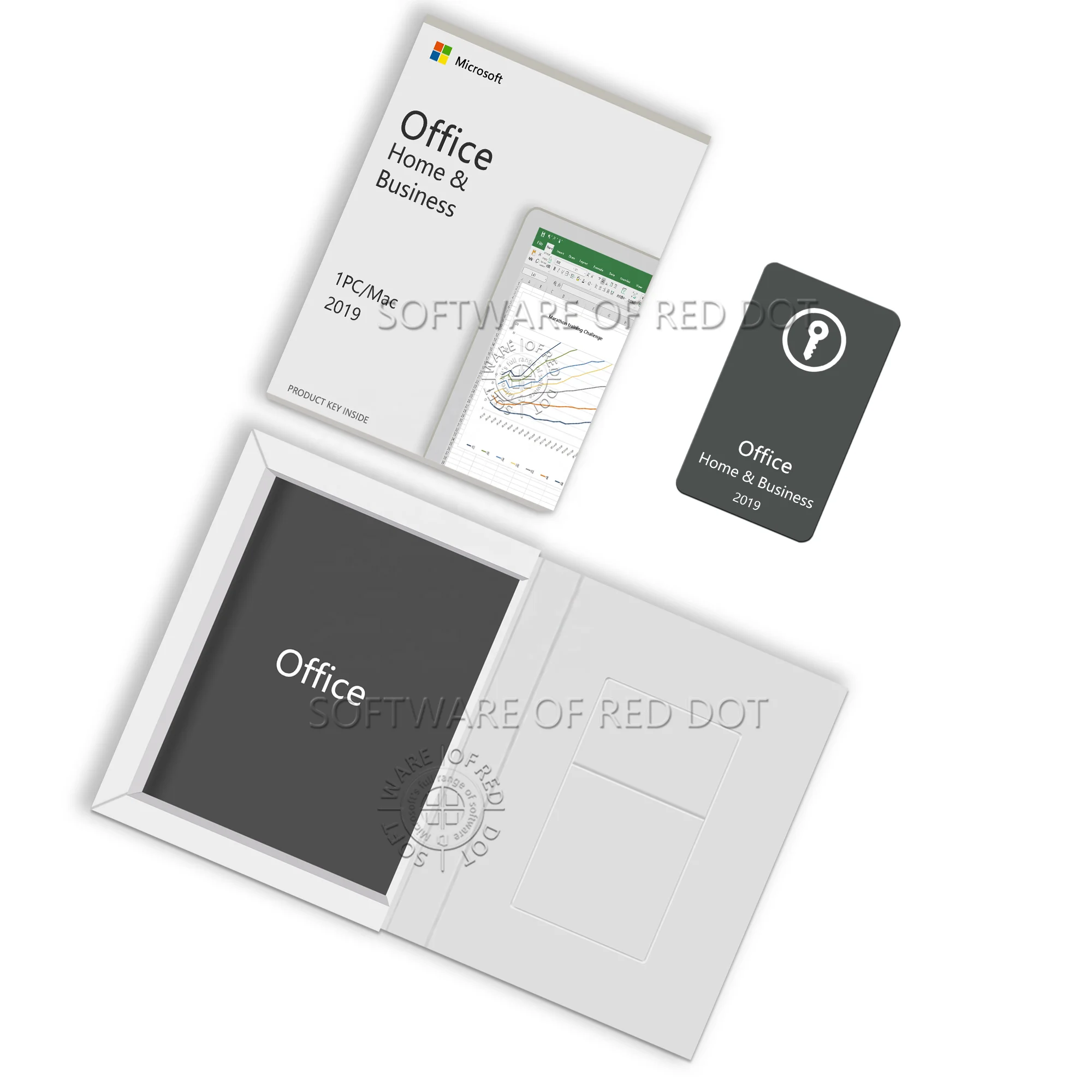 Microsoft Office 2019 домашний и деловой ключ подключение цифровых лицензионных ключей для Win & Mac Розничная коробка глобальная онлайн