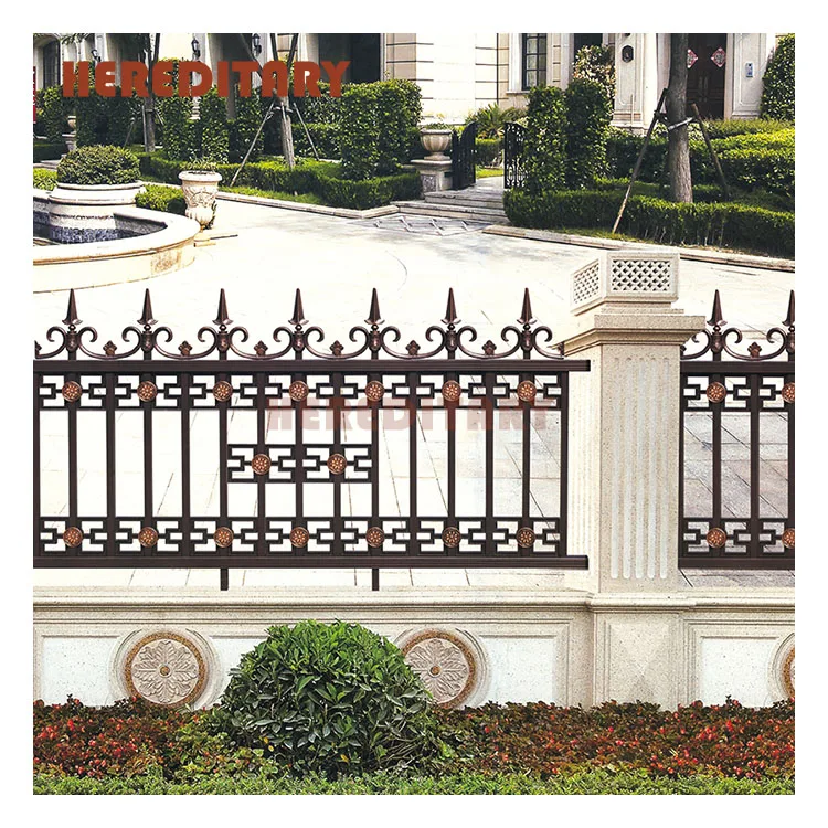 Aluminum fence latest concrete fence designs for villa garden fencing