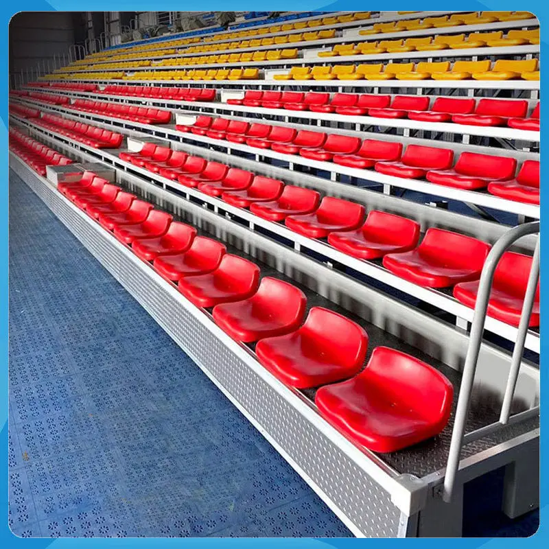 Indoor Telescopic Bleacher Stadium Retractable Grandstand Seats Indoor Basketball Court Spectator Temporary Stands
