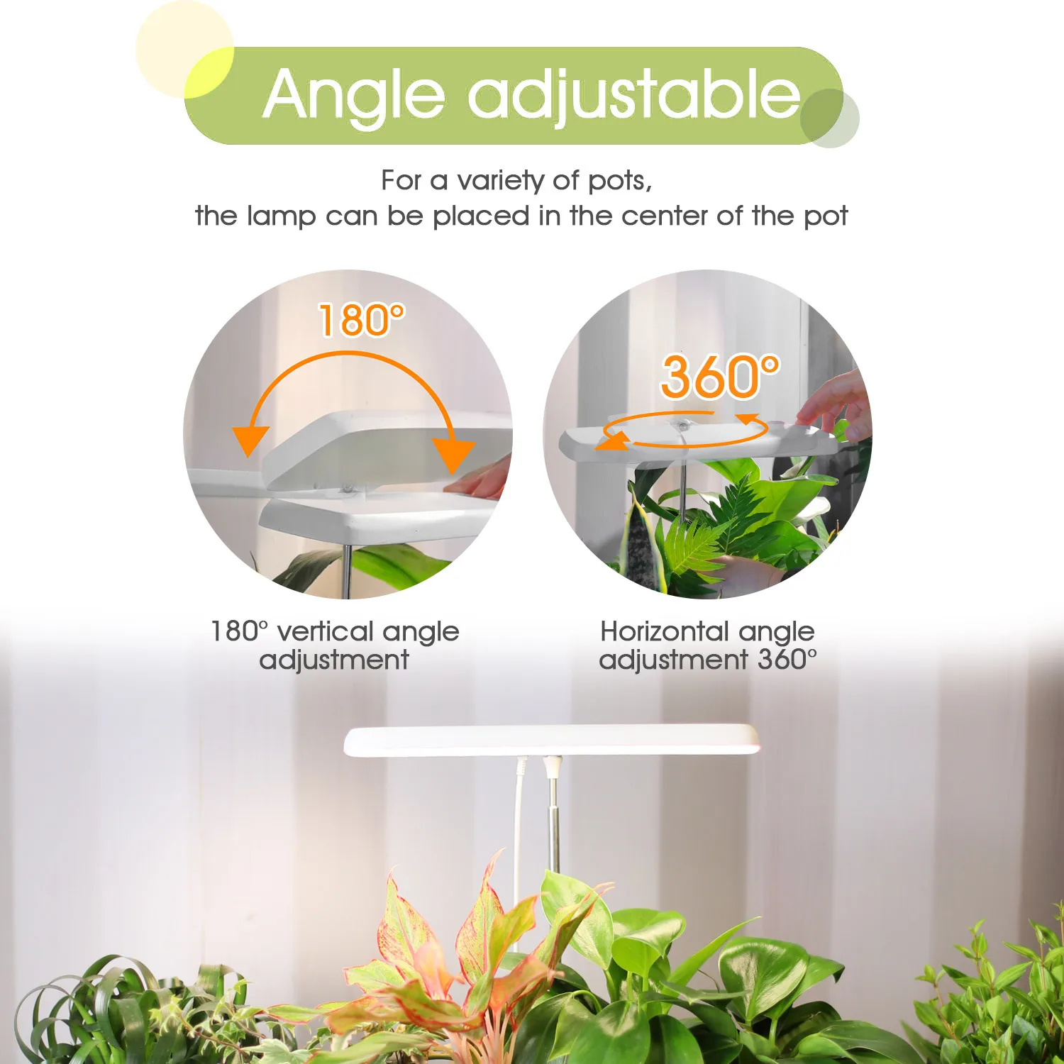 Indoor Garden LED Plant Grow Light Smart Plant Pot Vegetable Seed Planter Height Adjustable Plant Kit for Desk