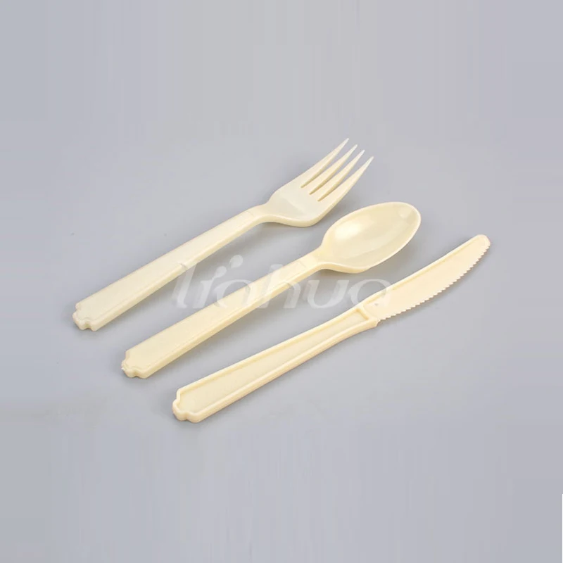 
Pla knife and fork spoon compostable reusable cutlery set 