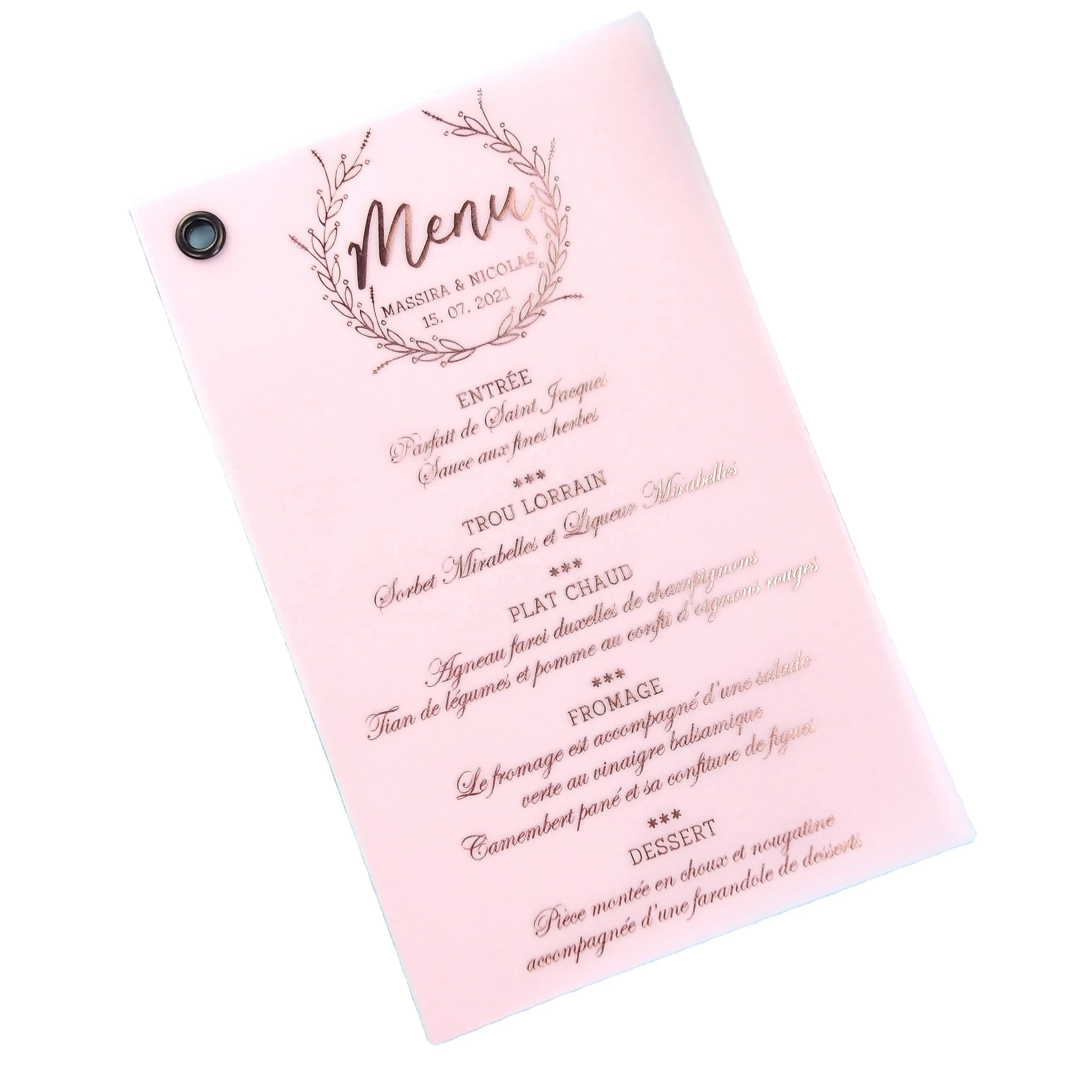 Wholesale custom riveted gold stamping tracing paper wedding elegant laser cut invitation