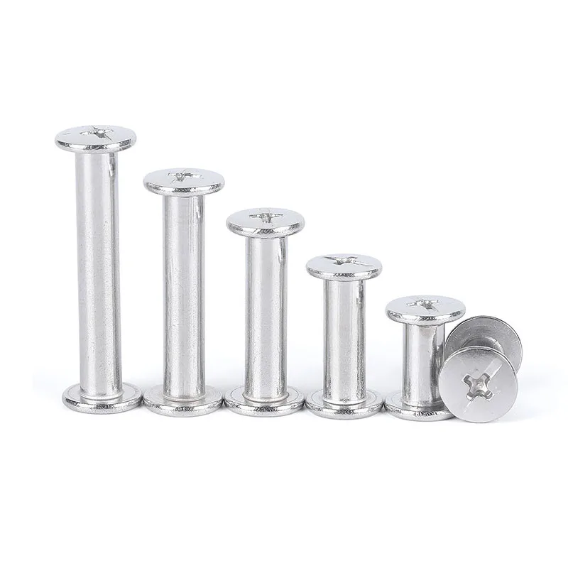 China Manufacturer Male and Female Aluminum Brass Stainless Steel Book Screw Ss M3 M4 Sex Chicago Screw Post Binding Screw