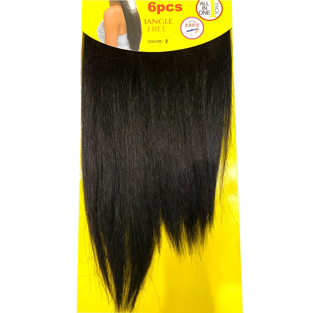 AIFANLIDE ACCA 6 шт. Yaki прямые Омбре цвет синтетические плетеные волосы пучки для черных женщин