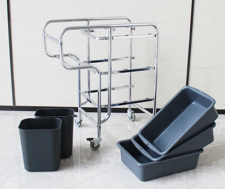 2020 New Design Kitchen Plastic Push Trolley Cart For Bowls Dishes Collection push cart