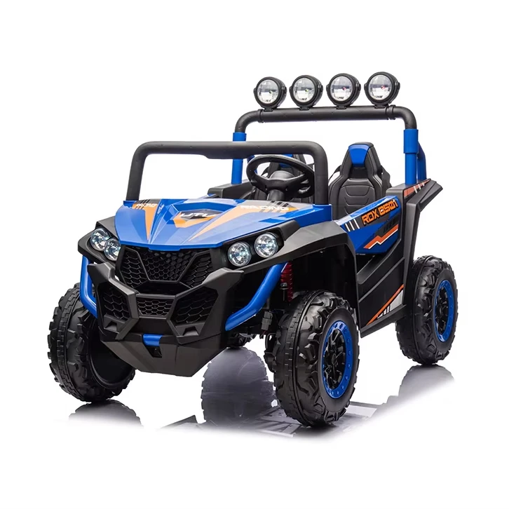 2024 NEWEST 24V Electric 4WD UTV Buggy Kids Ride-on 4x4 Wheel Vehicle 2 Seat Off-Road Car with Remote Feature for Big Kids