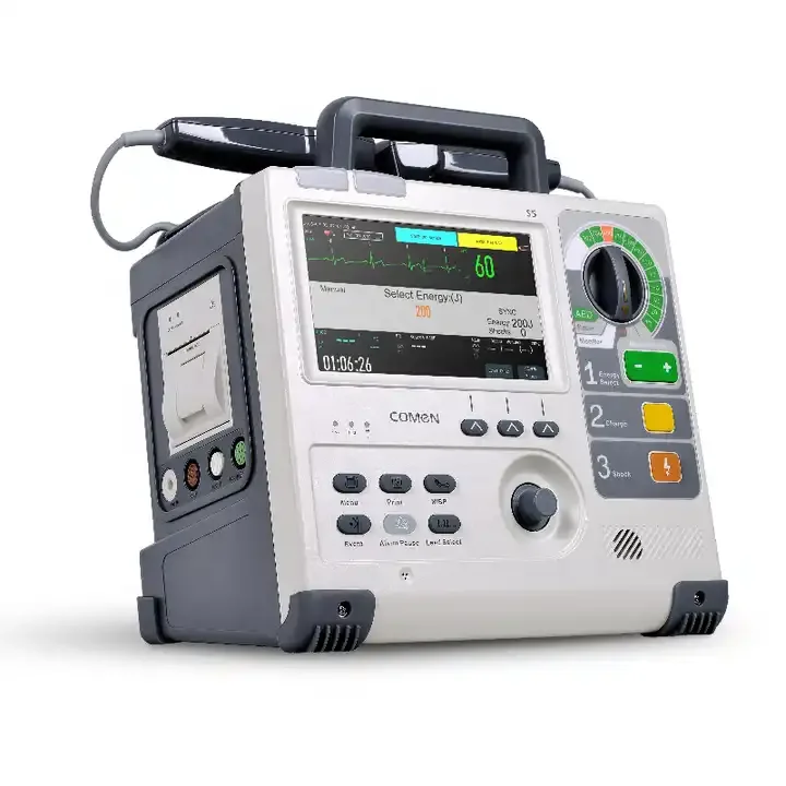 Defibrillator Portable Medical Cardiac Defibrillator First Aid Use Thermal Automated External Defibrillator Monitor