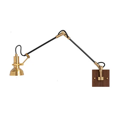 Industrial Metal Wall Mounted Light for Bedroom Long Swing Arm Indoor Wall Sconces