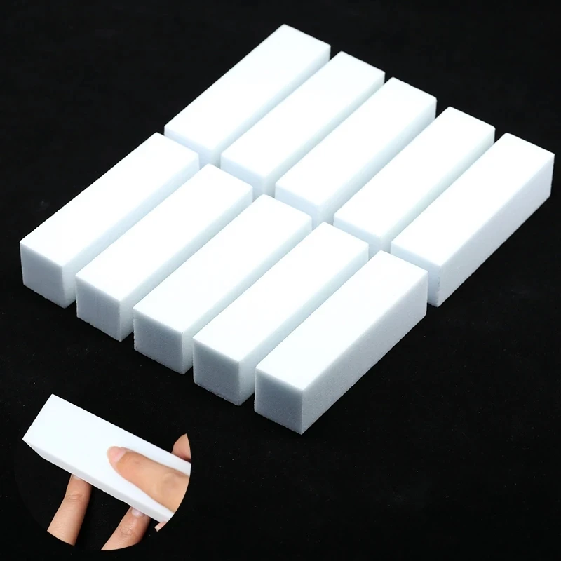 Custom Nail Buffers File For UV Gel White Nail File Buffer Block Polish Manicure Pedicure Sanding Nail Art Tool